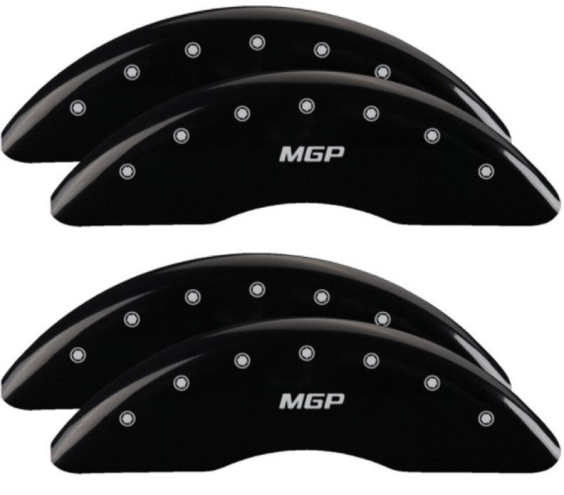 MGP 4 Caliper Covers Engraved Front & Rear 2019+ Ram 2500/3500 Black Finish Silver MGP Logo 55007SMGPBK 55007SMGPBK User 1