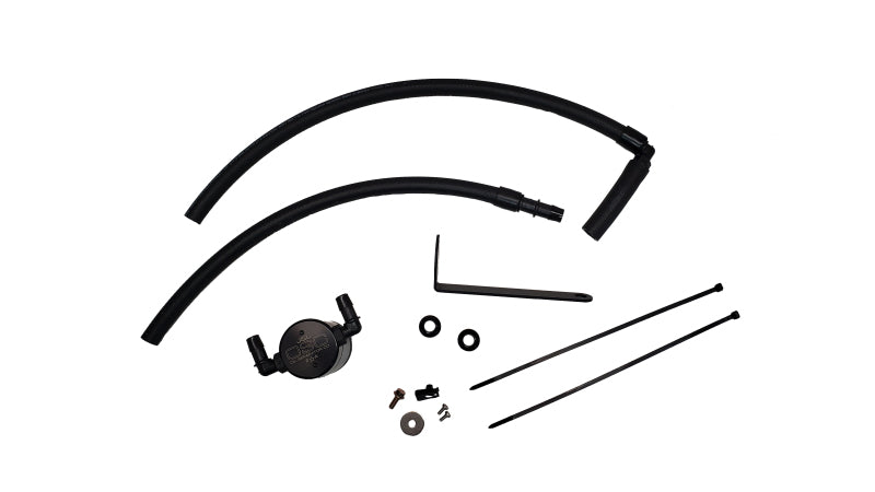 J&L 22-23 Subaru BRZ/GR86 2.4L Passenger Side Oil Separator 3.0 - Black Anodized 3117P-B 3117P-B Photo - Primary