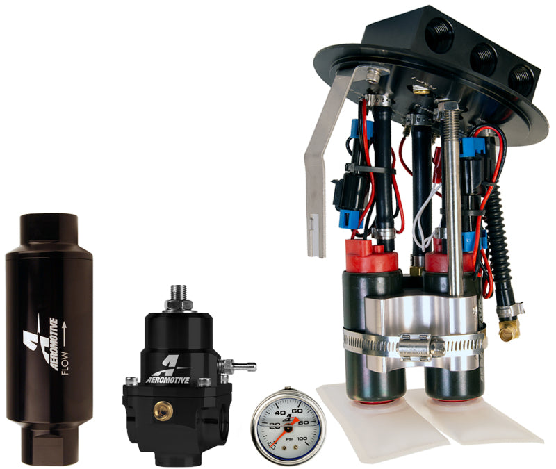 Aeromotive 11-17 Ford Mustang Drop In Kit (18039/15633/13303/12341) - Dual 340 LPH 17354 17354 Photo - Primary