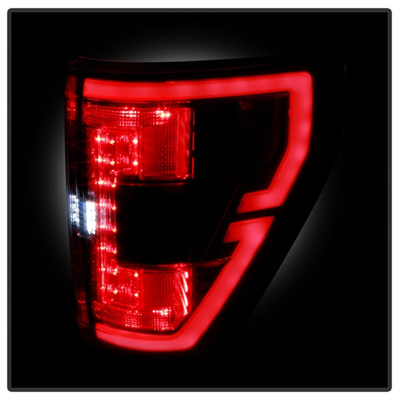 SPYDER 21-23 Ford F150 (Factory Halogent) Light Bar LED Tail Lights - Black (ALT-YD-FF15021HAL-BK) 5088772 5088772 Photo - Unmounted