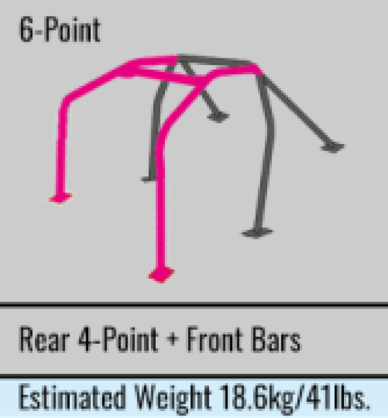 Cusco Chro Moly Roll Cage Dash Through 2 Passenger 6P GRB GVB Subaru Impreza 692 265 E User 1