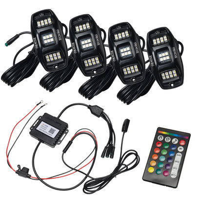 ORACLE Lighting Oracle Underbody  RGB+W Wheel Well Rock Light Kit - 4 PCS - ColorSHIFT 5895-339 5895-339 Photo - Primary