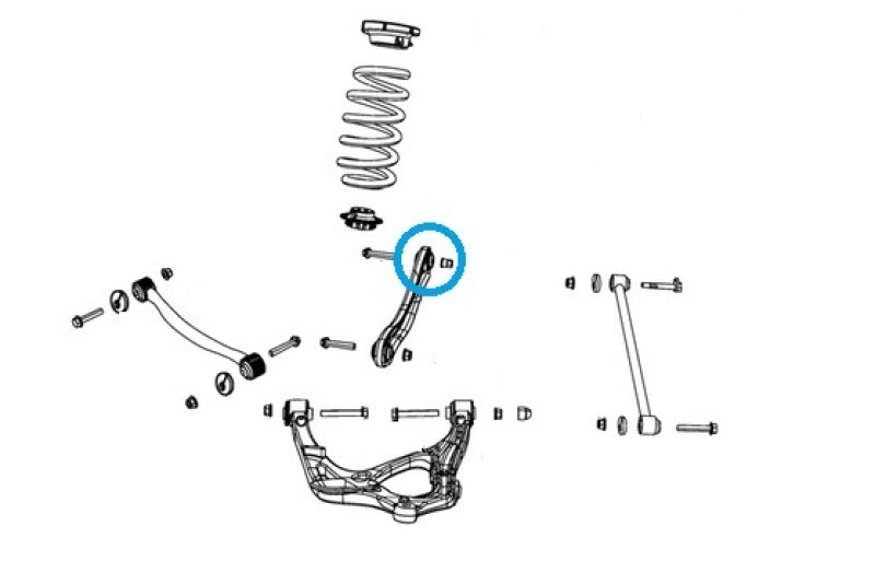 Superpro 11-24 Jeep WK2 Grand Cherokee - Adjustable Rear Upper Control Arm - Inner Bushing SPF5210XK SPF5210XK Photo - out of package