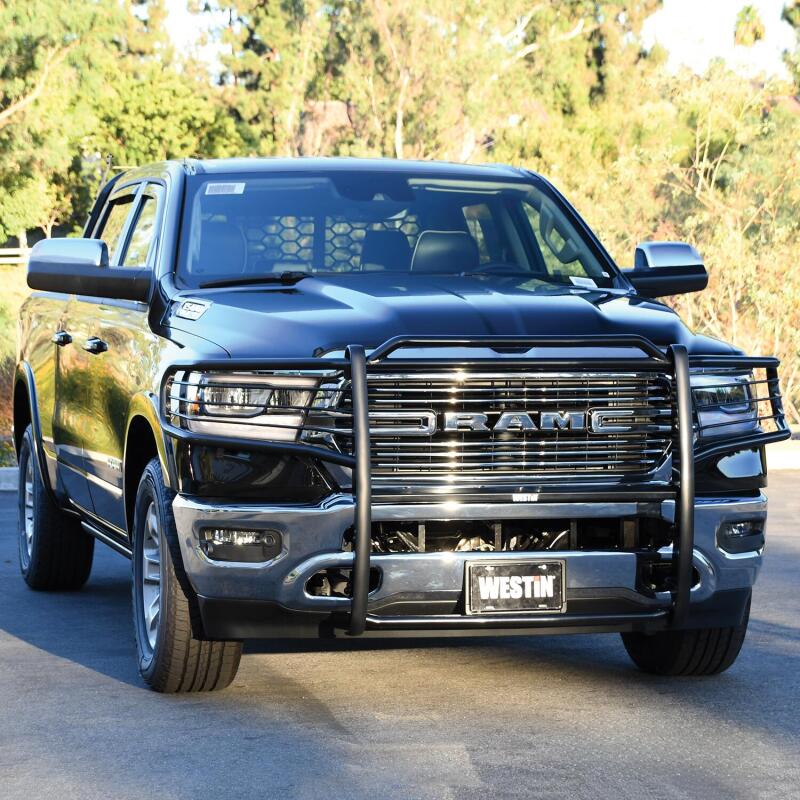 Westin 19-21 Ram 1500 (Excl. 19-21 Ram 1500 Classic)(Excl. Rebel) Sportsman Grille Guard - Black 40-3975 40-3975 Photo - Mounted