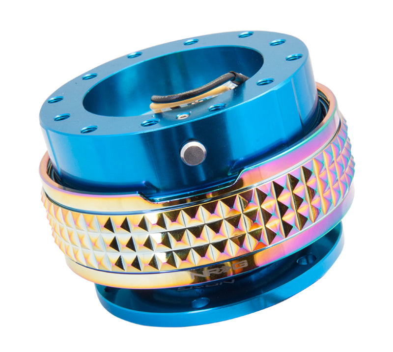 NRG Quick Release Kit - Pyramid Edition - Blue Body / Neochrome Pyramid Ring SRK-210BL/MC SRK-210BL/MC Photo - Primary