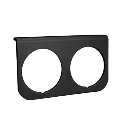 Autometer Gauge Mounting Panel, Dual, 2-1/16", Black, Aluminum 2237 Photo - Primary