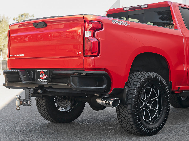 afe Apollo GT Series 2019 GM Silverado/Sierra 1500 4.3L/5.3L 409 SS CB Exhaust System w/Polished Tip 49-44107-P 49-44107-P Photo - Mounted