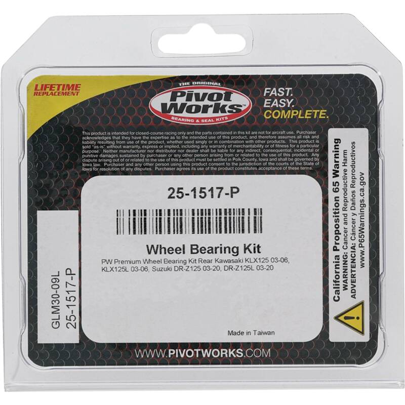 Pivot Works Pw Premium Wheel Bearing 25-1517-P 25-1517-P Photo - Primary