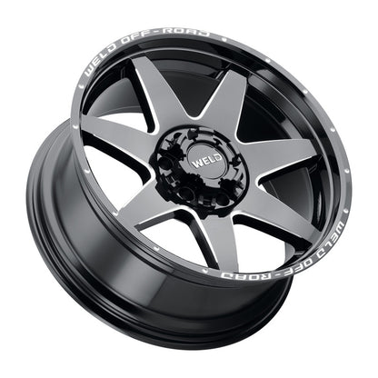 Weld Off-Road W109 20X9.0 Retaliate 6X135 6X139.7 ET10 BS5.50 Gloss Black MIL 106.1 W10909098550 W10909098550 Photo - Primary