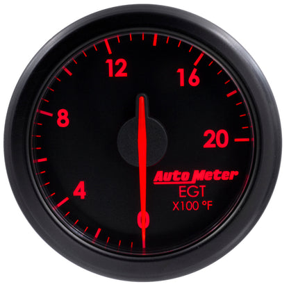Autometer 2-1/16" E.G.T, 0-2000`F, Airdrive, Black 9145-T User 2