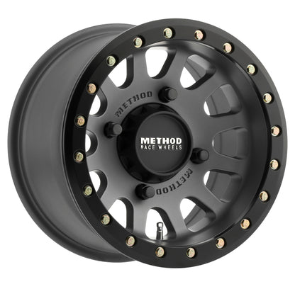 Method Race Wheels MR401 UTV Beadlock Wheel Titanium W/ Matte Black Ring 14x7 +13 4x136 MR40147047843B Photo - Primary