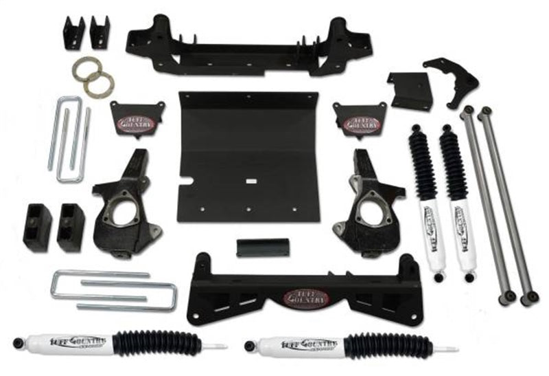 Tuff Country 01-10 Chevy Silverado 2500HD 4x4 6in Lift Kit (w/3pc Sub Frame SX8000 Shocks) 16993KN 16993KN Photo - Primary