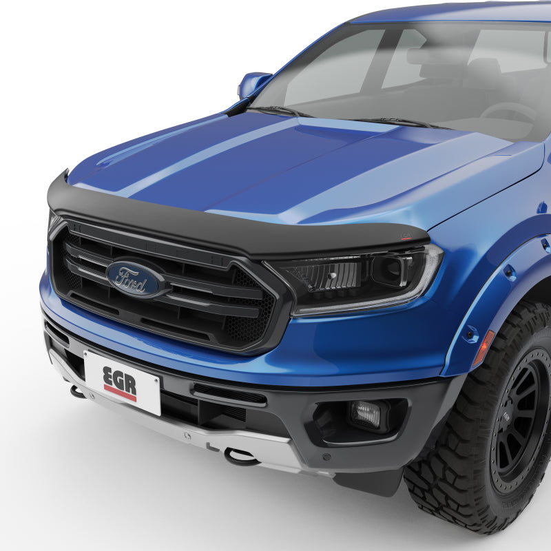 EGR 19+ Ford Ranger Superguard Hood Guard Matte Black 303555 303555 Photo - Primary