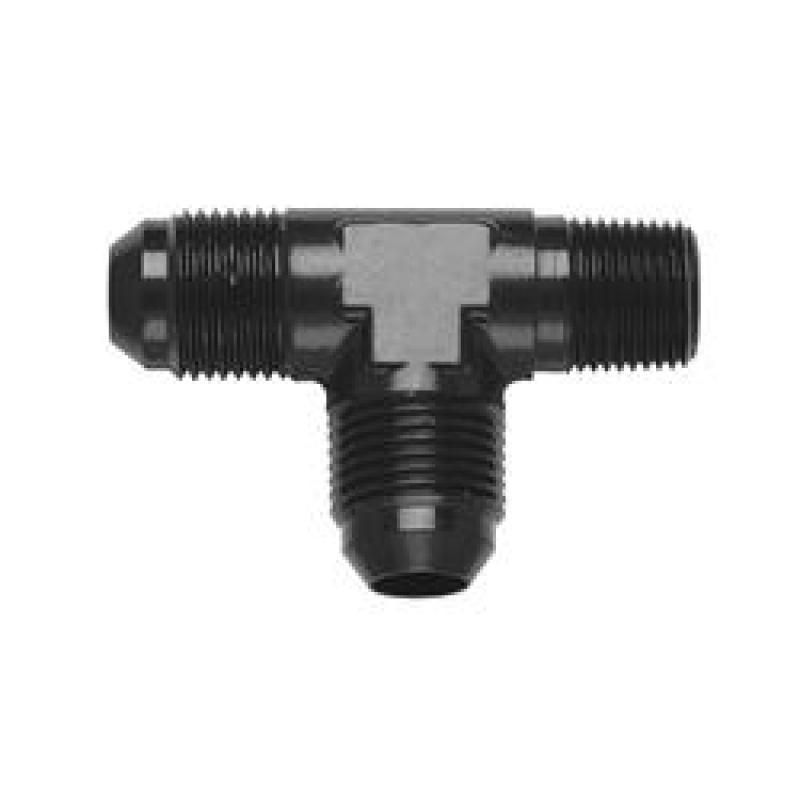 Fragola -10AN Tee 1/2 NPT On The Run - Black 482610-BL 482610-BL Photo - Primary