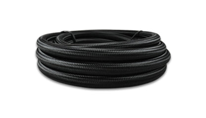 Vibrant Black Nylon Braided Flex Hose 10ft Roll, AN Size: -4; Hose ID: 0.22 11964 Photo - Primary