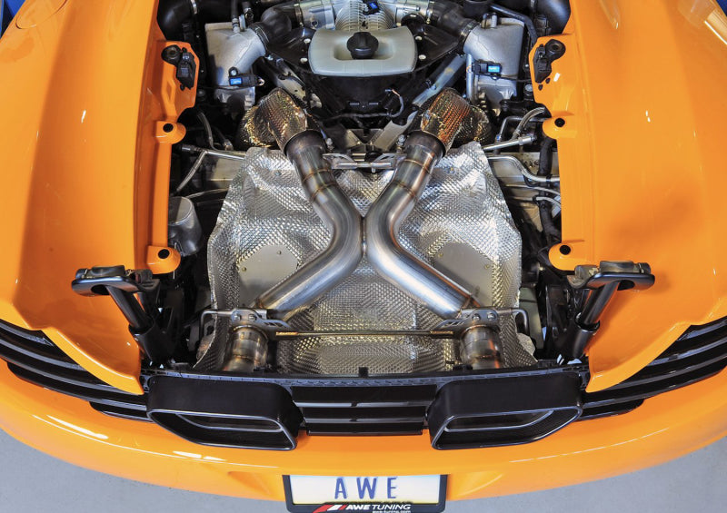 AWE Tuning McLaren MP4-12C Performance Exhaust - Black Tips 3010-33012 3010-33012 Photo - Mounted