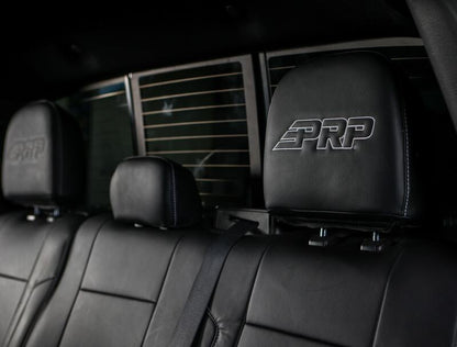 PRP Seats PRP 12-14 Ford Raptor  Rear Bench Seat Covers- Black with Silver Stitch B070-06 B070-06 Photo - Close Up