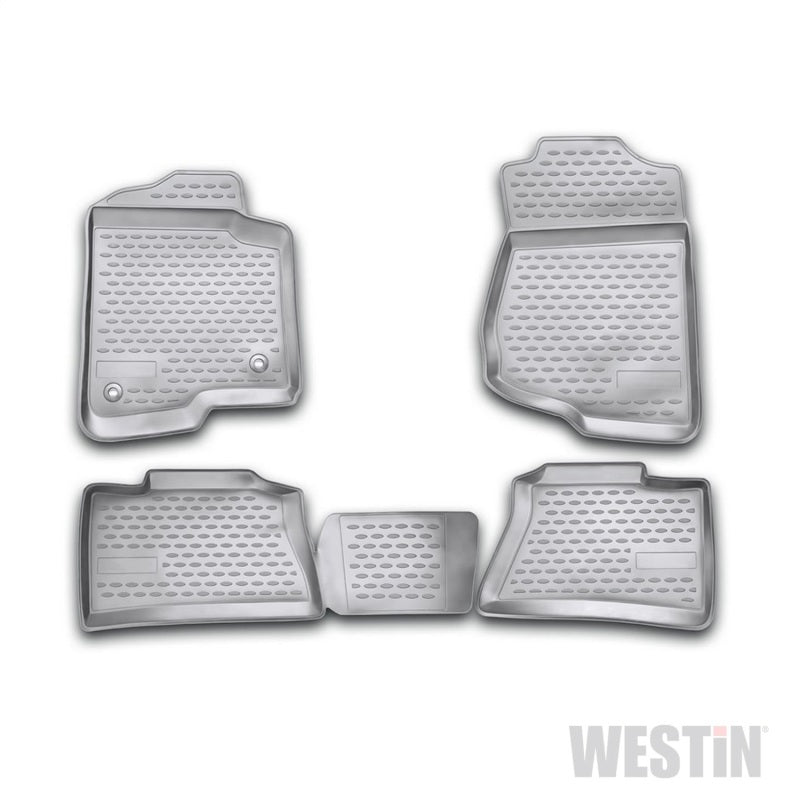 Westin 2007-2013 Chevrolet Silverado 1500/2500HD/3500HD Crew Cab Profile Floor Liners 4pc - Black 74-06-41005 74-06-41005 Photo - Primary