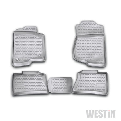 Westin 2007-2013 Chevrolet Silverado 1500/2500HD/3500HD Crew Cab Profile Floor Liners 4pc - Black 74-06-41005 74-06-41005 Photo - Primary