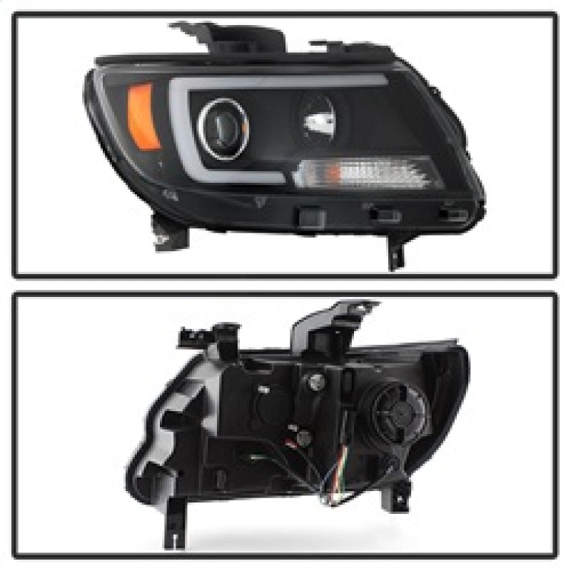 Spyder 15-17 Chevy Colorado Projector Headlights - Light Bar LED - Black (PRO-YD-CCO15-LBDRL-BK) 5085283 5085283 Photo - Unmounted