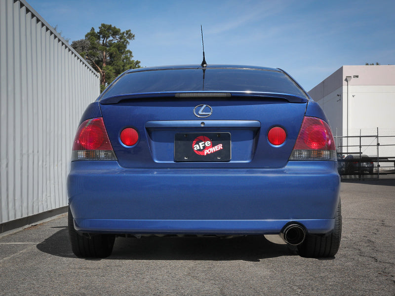 aFe Lexus IS300 01-05 L6-3.0L Takeda Cat-Back Exhaust System- Carbon Fiber Tip 49-36058-C 49-36058-C Photo - Mounted