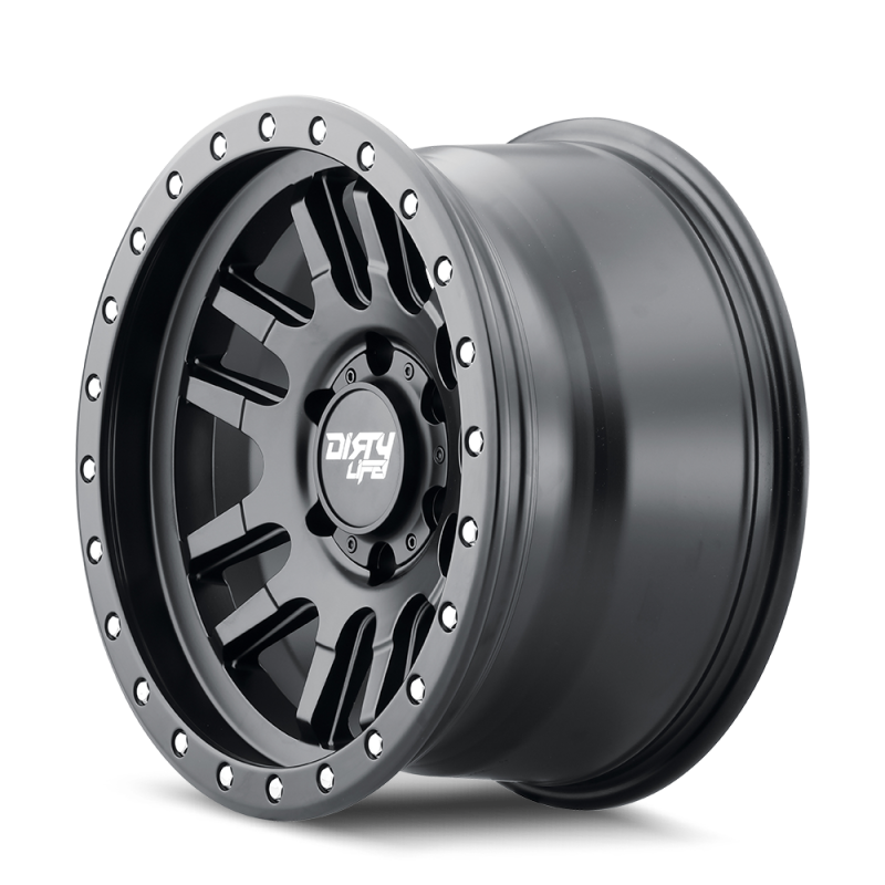 Dirty Life 9309 Canyon Pro 17x9/5x127 BP/-12mm Offset/71.5mm Hub Matte Black Wheel - Beadlock 9309-7973MB12 9309-7973MB12 Photo - Primary