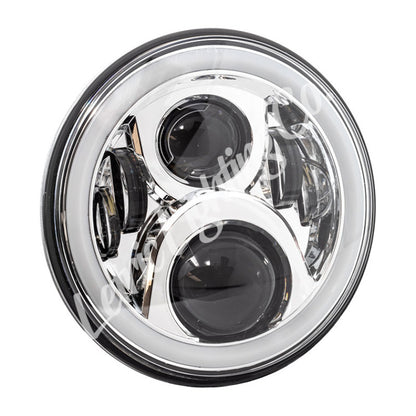 Letric Lighting 7in Led W/Full Halo Chr LLC-LHC-7DC LLC-LHC-7DC Photo - Primary