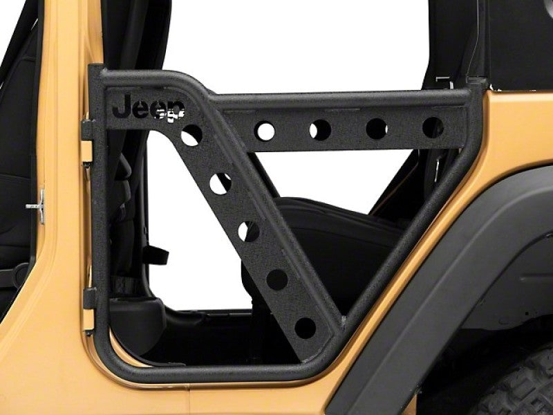 Officially Licensed Jeep 07-18 Jeep Wrangler JK HD Rear Adventure Doors w/ Jeep Logo oljJ157746