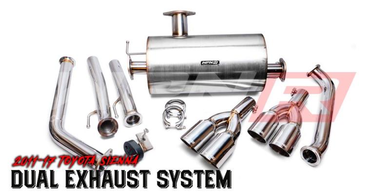 Weapon R 11-17 Toyota Sienna 3.5L Axle Back Exhaust w/Straight Cut Tips 953-600-101 953-600-101 User 1