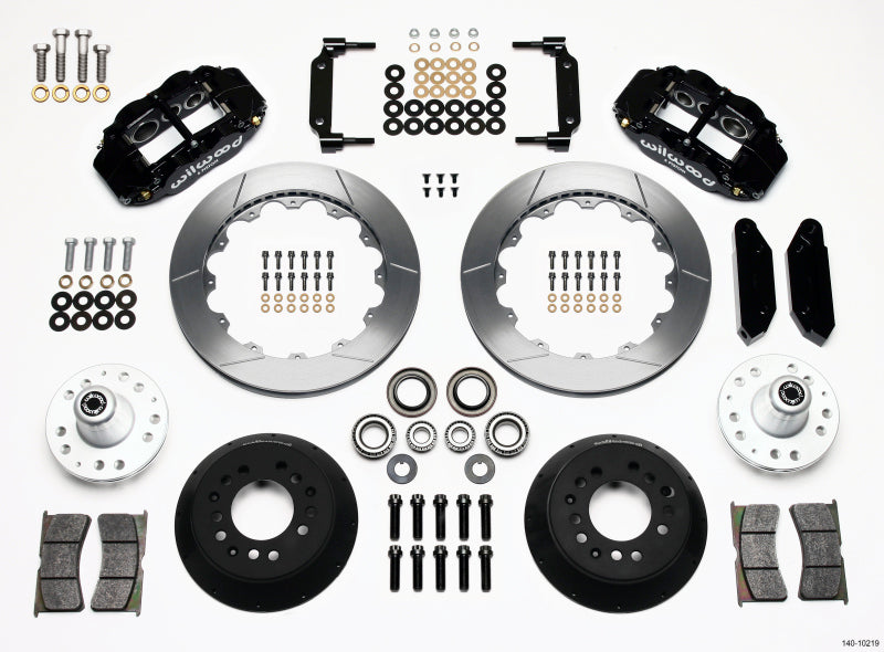 Wilwood Narrow Superlite 6R Front Hub Kit 12.88in 1968-1969 Mustang Disc Spindle 140-10219 140-10219 Photo - Primary