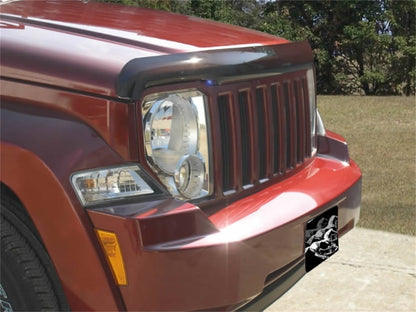 Stampede 2008-2014 Jeep Liberty Vigilante Premium Hood Protector - Smoke 2912-2 2912-2 Photo - Mounted
