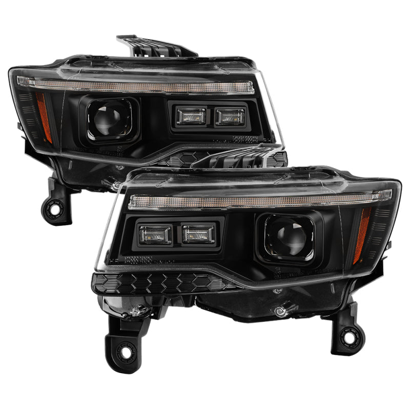 SPYDER 14-21 Jeep Grand Cherokee Proj Headlights - Halogen Model Only - PRO-YD-JGC14HALSI-SBGR-BK 5088949 5088949 Photo - Primary
