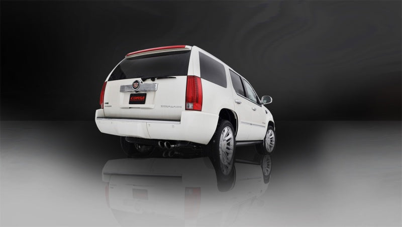 Corsa 11-14 GMC Yukon 6.2L V8 3in Cat-Back Single Side w Twin 4in Black Pro-Series Tips 14882BLK 14882BLK Photo - Mounted