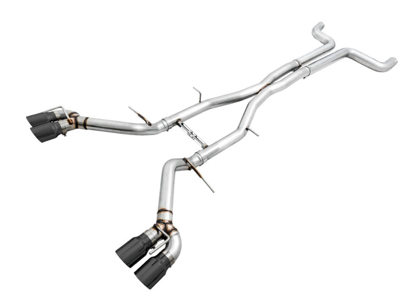 AWE Tuning 16-19 Chevy Camaro SS Non-Res Cat-Back Exhaust - Track Edition (Quad Diamond Black Tips) 3020-43074 3020-43074 Photo - Primary