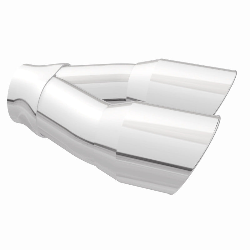 Magnaflow Double Wall 3in Dual Round Polished Tip 2.25in Inlet 35226 35226 360 Degree Image Set