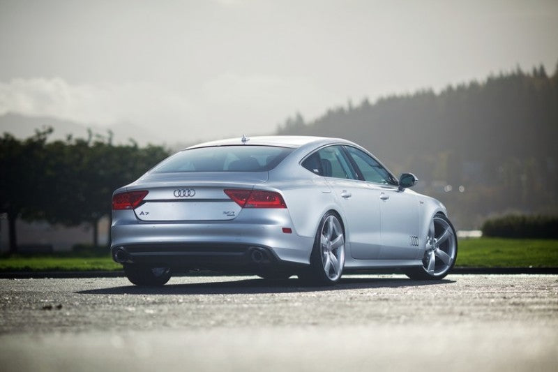 AWE Tuning Audi C7 A7 3.0T Touring Edition Exhaust - Dual Outlet Diamond Black Tips 3015-33064 3015-33064 Photo - Mounted