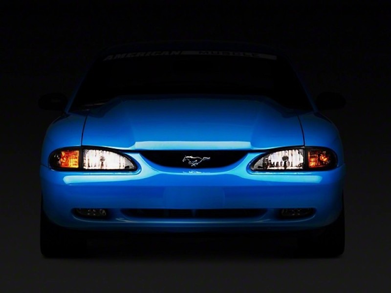 Raxiom 94-98 Mustang Axial Series Cobra Style Headlights- Black Housing (Clear Lens) 49050 49050 User 1