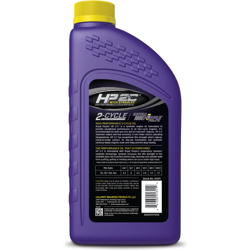 Royal Purple 2 Cycle HP2C Oil Case 6x1 Quart ROY06311 06311 User 1