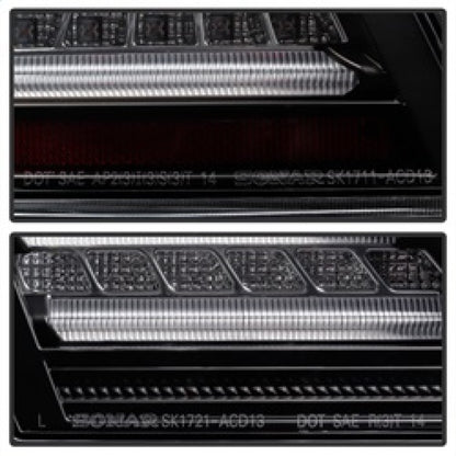 Spyder Honda Accord 2013-2015 4DR LED Tail Lights - Black ALT-YD-HA13LED-LED-BK 5082053 5082053 Photo - Unmounted
