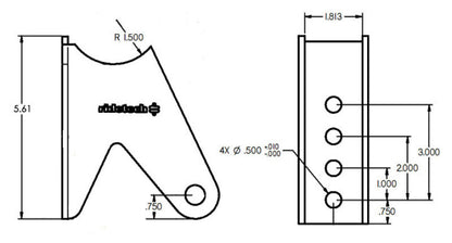 Ridetech Tri Link Axle Bracket 90000159 90000159 User 1