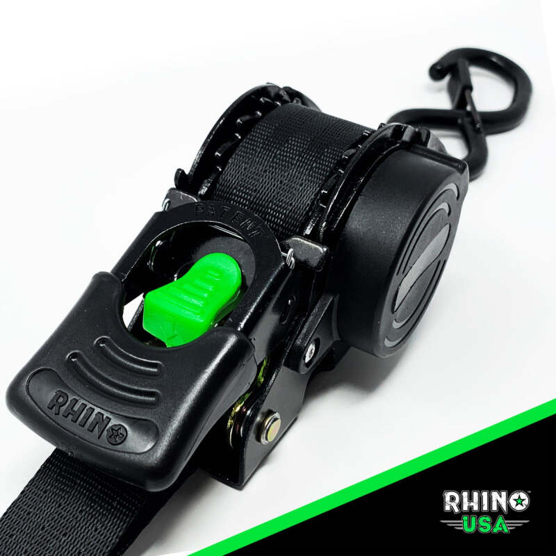 Rhino USA Retractable Ratchet Straps (4Pk 1Inx10Ft) (Gray) TD-RSRE1X10-GRY TD-RSRE1X10-GRY User 3