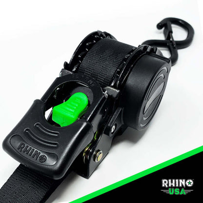 Rhino USA Retractable Ratchet Straps (4Pk 1Inx10Ft) (Gray) TD-RSRE1X10-GRY TD-RSRE1X10-GRY User 3