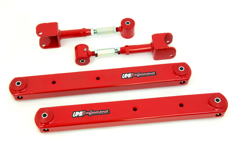UMI Performance 64-67 GM A-Body Rear Control Arm Kit Fully Boxed Lowers Adjustable Uppers 402126-R 402126-R Photo - Primary