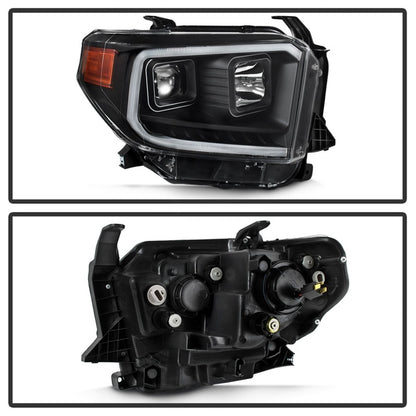 SPYDER xTune 14-17 Toyota Tundra DRL LED Light Bar Projector Headlights - Black (PRO-JH-TTU14-LB-BK) 9043024 9043024 Photo - Unmounted