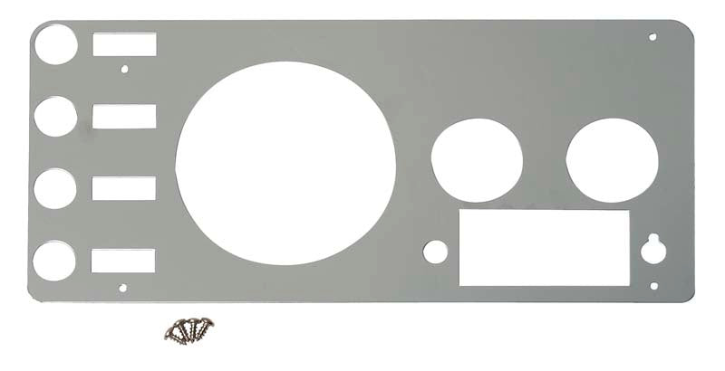 Kentrol 77-86 Jeep CJ Gauge Cover - Polished Silver 30412 30412 Photo - Primary