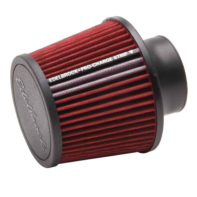 Edelbrock Air Filter, Pro-Flo Series, Conical, 6.5" Tall, Red/Black 43651 Photo - Primary