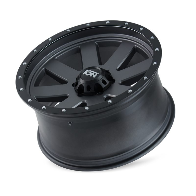 ION Wheels ION Type 134 20x9 / 8x170 BP / 0mm Offset / 130.8mm Hub Matte Gunmetal/Black Beadlock Wheel 134-2970MG 134-2970MG Photo - Primary