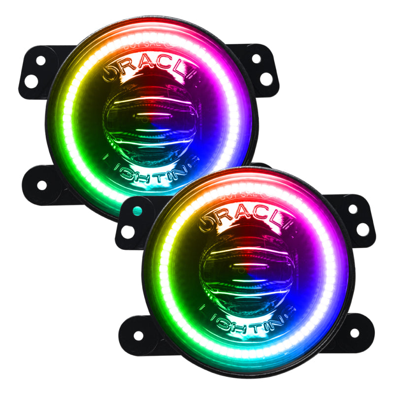 ORACLE Lighting Oracle Jeep Wrangler JK/JL/JT High Performance W LED Fog Lights - ColorSHIFT - Dynamic 5846-332 5846-332 Photo - Primary