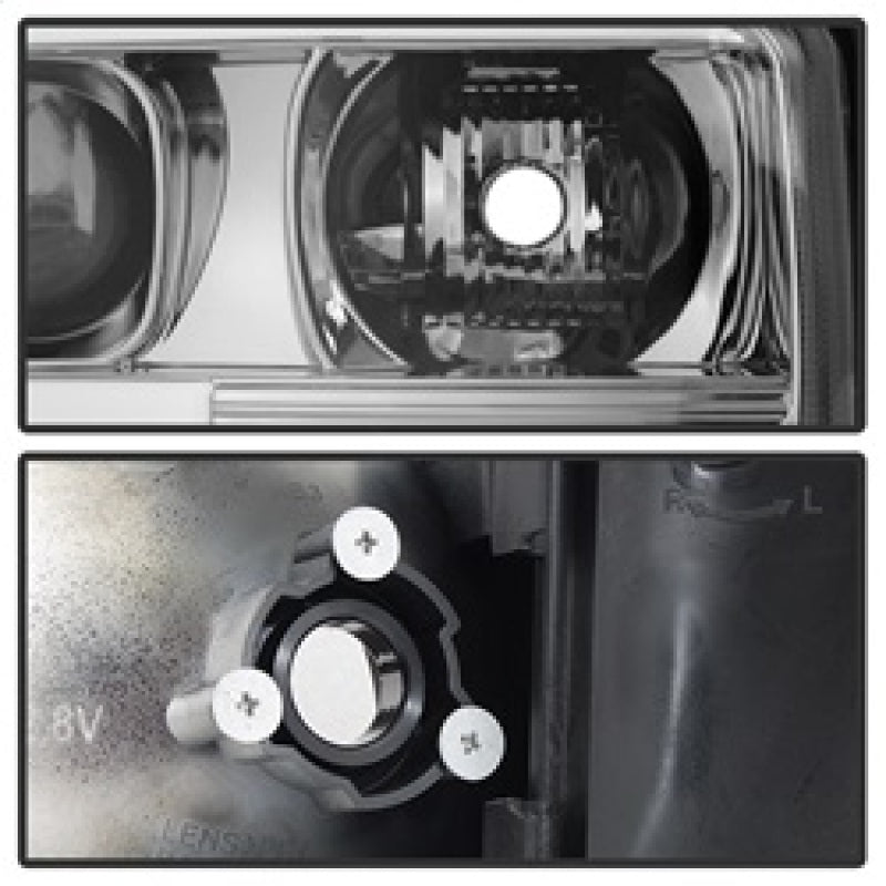 Spyder GMC Sierra 1500/2500/3500 99-06 V2 Projector Headlights - DRL - Chrome PRO-YD-CDE00V2-LB-C 5084620 5084620 Photo - Unmounted
