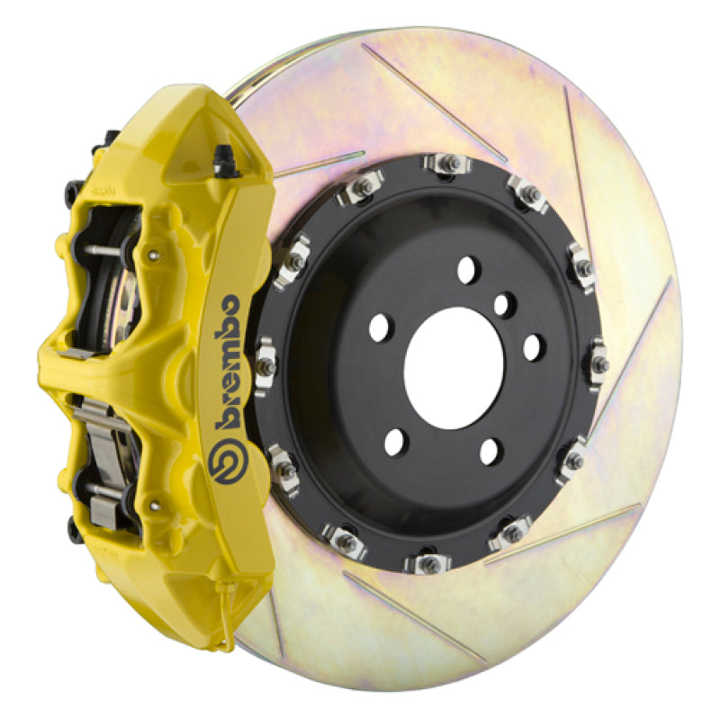 Brembo 03-13 Flying Spur Front GT BBK 6 Piston Cast 411x34 2pc Rotor Slotted Type1 - Yellow 1L2.9501A5 1L2.9501A5 Photo - Primary